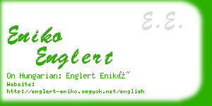 eniko englert business card